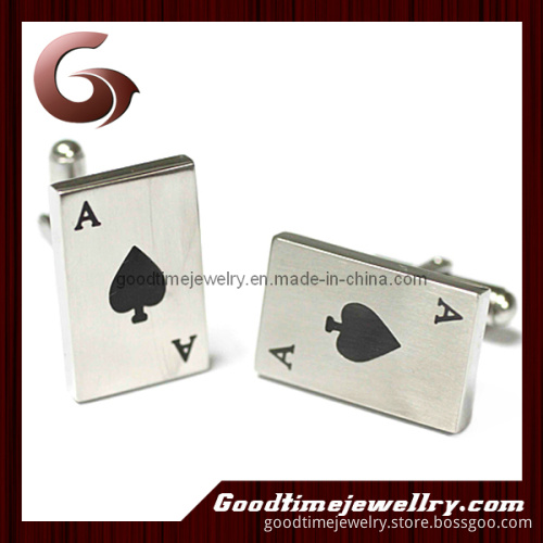 Metal Playing Card Cufflinks